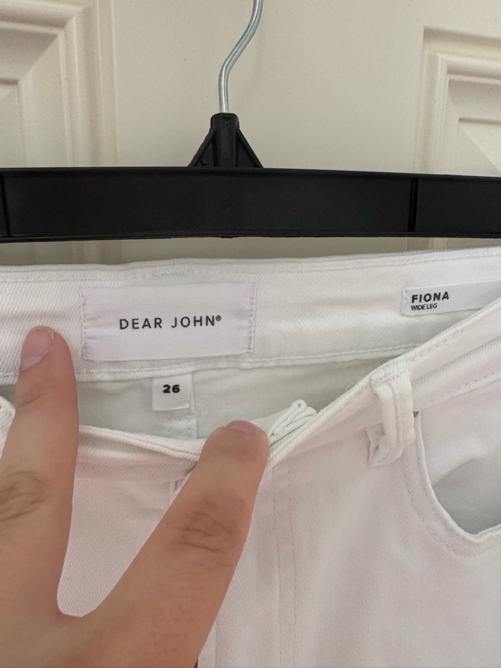 Dear John Fiona Wide Leg Jeans in White Size 26 - Picture 3 of 8